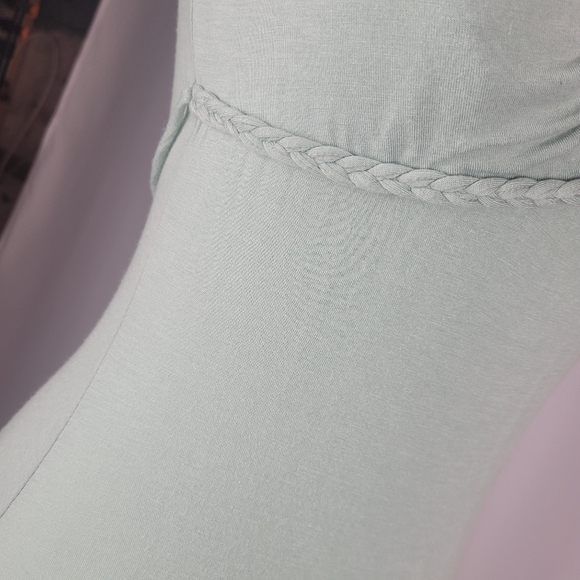 GUESS JEANS Mint Green Summer Mini Dress Dress with Flounced  Flowy Bottom - Picture 5 of 8